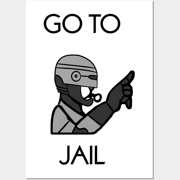 Go to Jail Wall Art by Jawes
